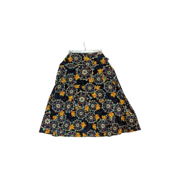Lularoe Colorful Floral A-Line Skirt 3XL Soft Stretch Fabric - Picture 5 of 5